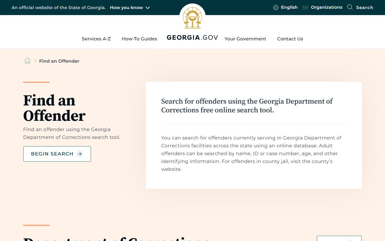 Jackson County arrest records Georgia.gov offender lookup guidance