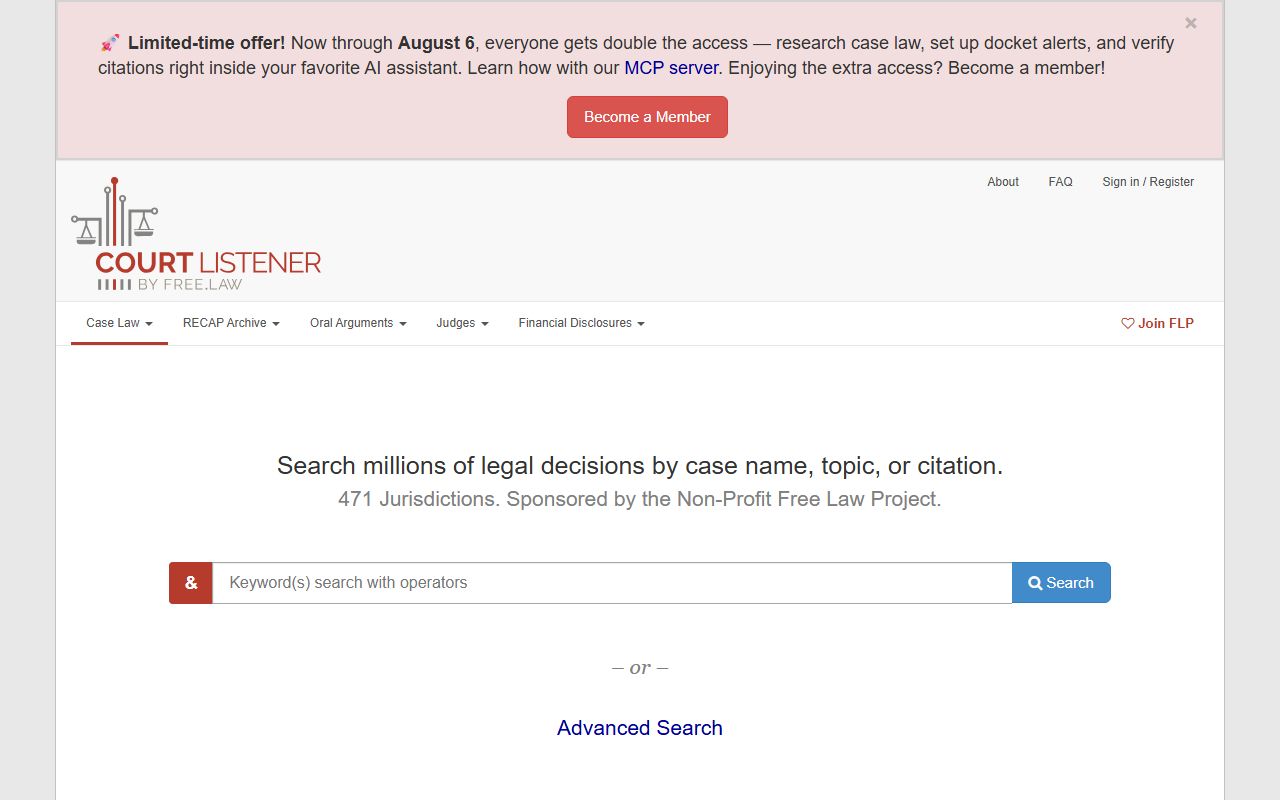 Jackson County court dockets CourtListener federal research source