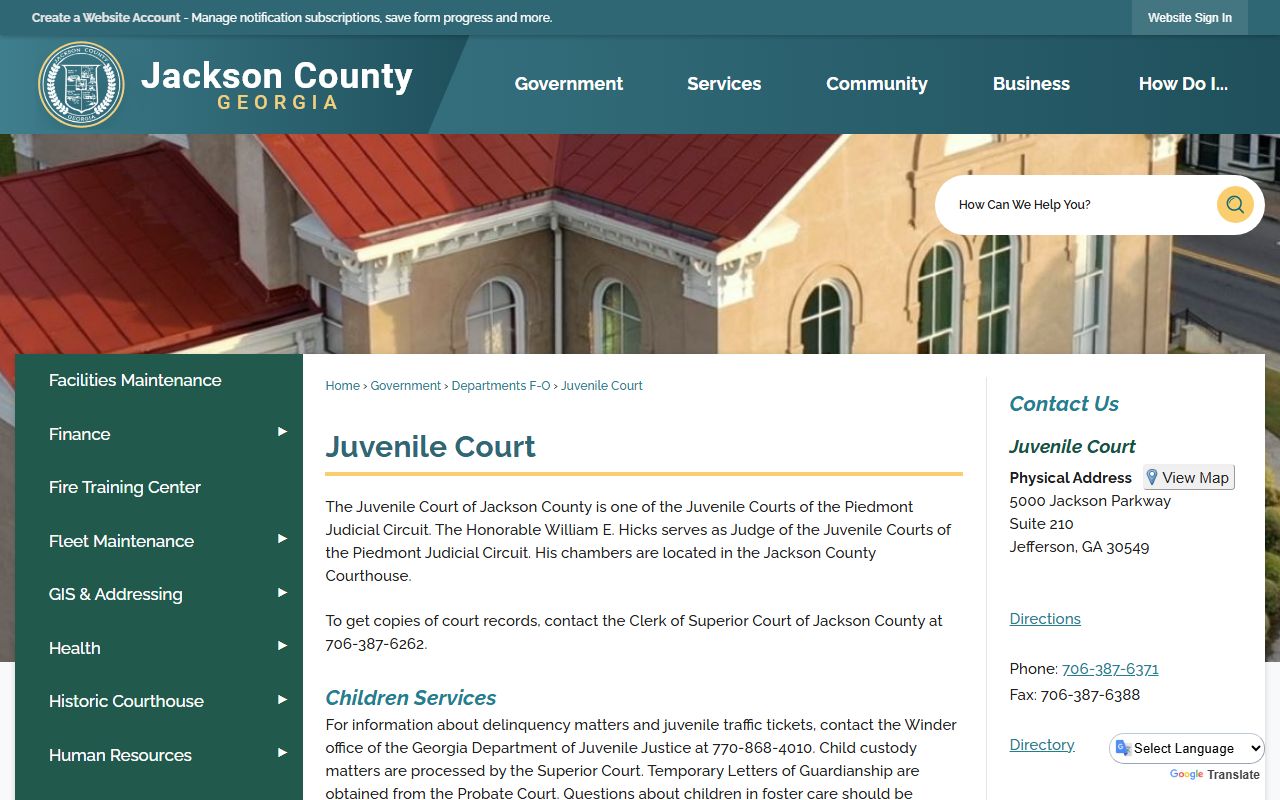 Jackson County court records Juvenile Court access limits