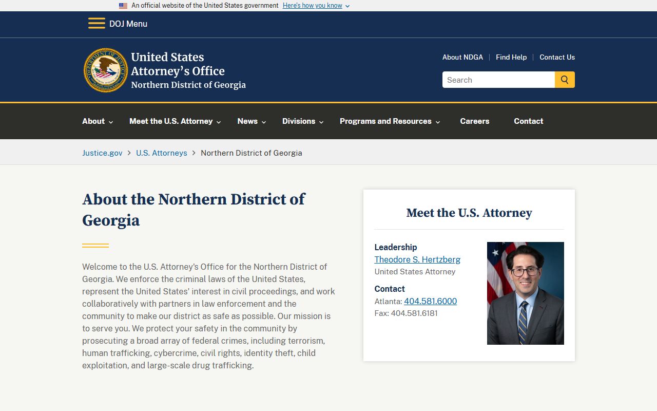 Jackson County criminal court records U.S. Attorney Northern District source