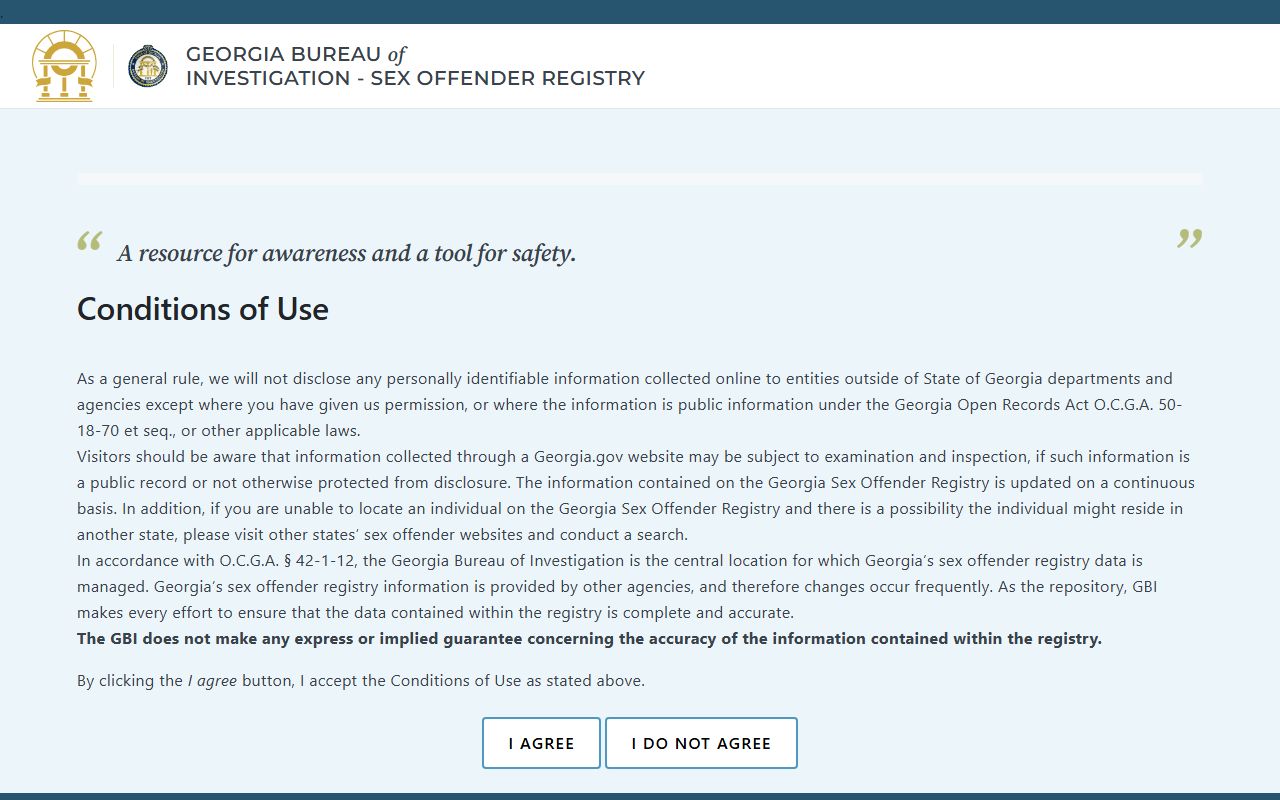 Jackson County inmate records GBI sex offender registry search